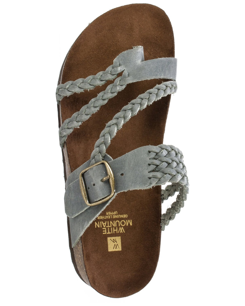 Vessa Women's Sandals – Braided Thong with Molded Comfort Sole & Adjustable Buckle