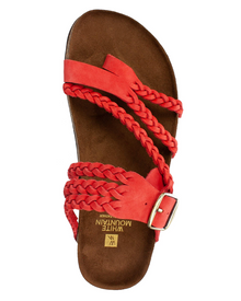 Vessa Women's Sandals – Braided Thong with Molded Comfort Sole & Adjustable Buckle