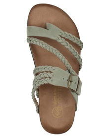 Vessa Women's Sandals – Braided Thong with Molded Comfort Sole & Adjustable Buckle
