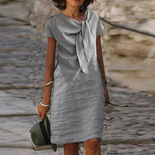 Ava Robe Lin Femme – Decorative Knot, Casual Chic Style & Natural Lightness