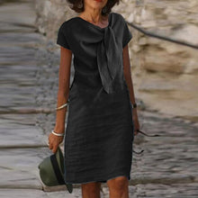 Ava Robe Lin Femme – Decorative Knot, Casual Chic Style & Natural Lightness
