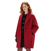 Vicky Oversized Coat for Women – Long Elegant Jacket with Wide Lapels & Flowing Cut