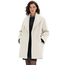 Vicky Oversized Coat for Women – Long Elegant Jacket with Wide Lapels & Flowing Cut
