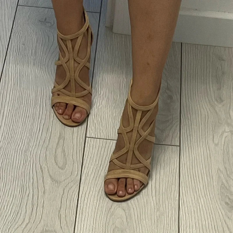 Natalie Women's Heel Sandals – Elegant Gladiator Heels with Open Toe & Modern Style