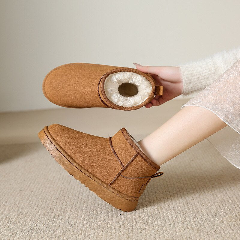 Vera Winter Boots Women – Warm Easy-to-Wear Ankle Boots with Cozy Lining