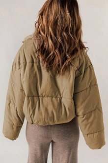 Mallory Short Puffer Jacket for Women – Oversized Winter Coat with Warm High Collar