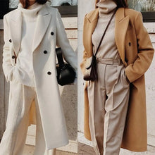 Audrey Long Coat Woman – Elegant Structured Coat with Modern and Urban Style