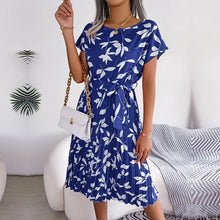 Julia Robe Summer Woman – Light Floral Dress with Loose Fit & Scoop Neckline