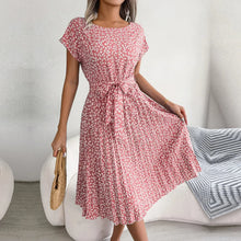 Julia Robe Summer Woman – Light Floral Dress with Loose Fit & Scoop Neckline
