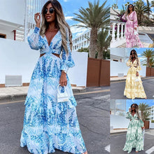 Fioraelle Long Dress Woman – Elegant Guest Dress with Long Sleeves for Weddings