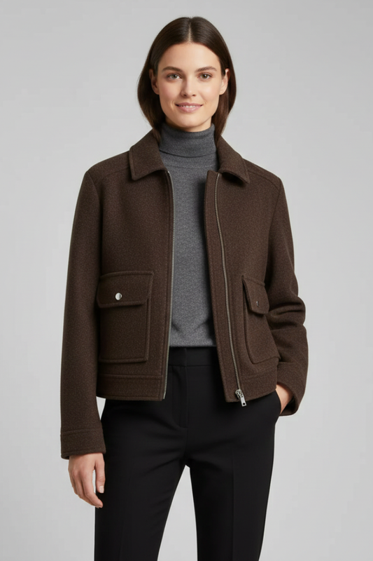 Elodie Sinclair | Cropped Bomber Jacket For Women