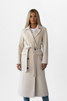 Charlotte Beaumont | Double Breasted Long Coat For Women