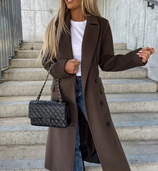 Élodie Laurent | Long Sleeve Trench Coat For Women