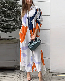 Elora Elegant Women's Dress – Flowing Dress with Pockets, Versatile & Comfortable Style