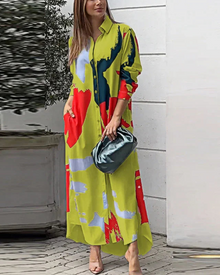 Elora Elegant Women's Dress – Flowing Dress with Pockets, Versatile & Comfortable Style