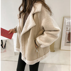 Amélie Laurent | Luxury Faux Shearling Jacket For Women