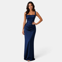 Women's Premium Satin Long Dress – Elegant for Weddings and Events
