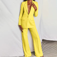 Aitana Women's Ensemble Blazer & Pants – Chic Outfit with Wide Legs for Office & Events
