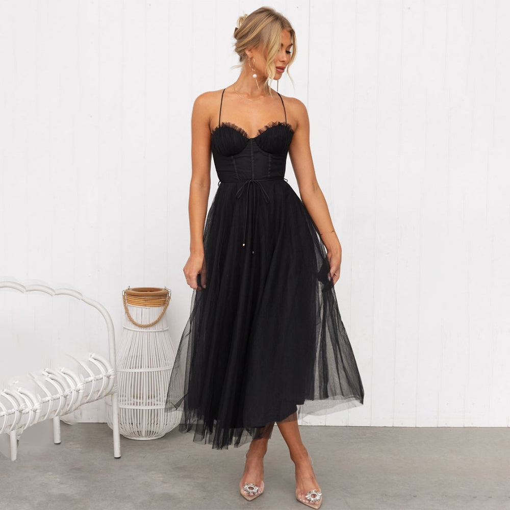 Solana Robe Midi Femme – Elegant Fitted Cut & Breathable Fabric for Events