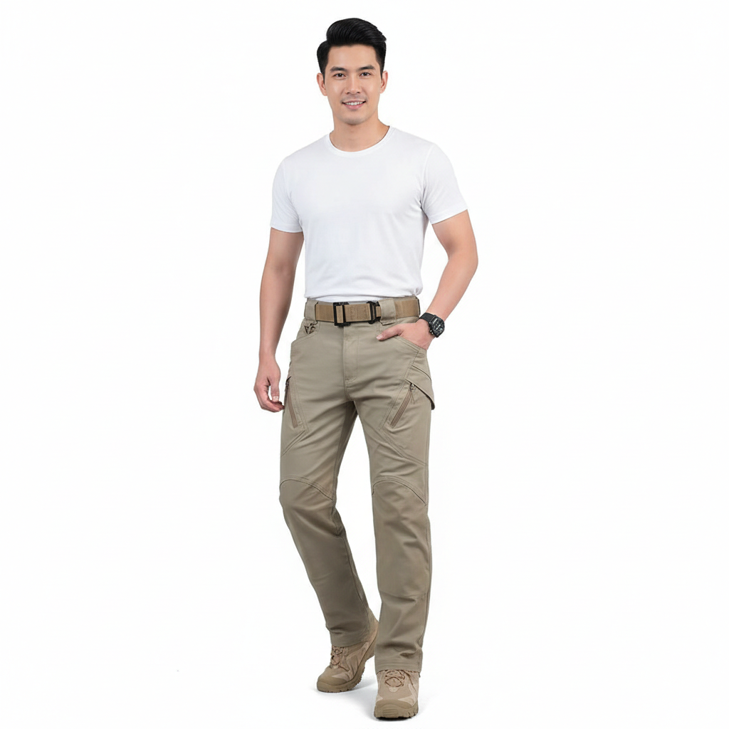 Zac Men's Waterproof Cargo Pants – Outdoor & Work with Comfortable Fit
