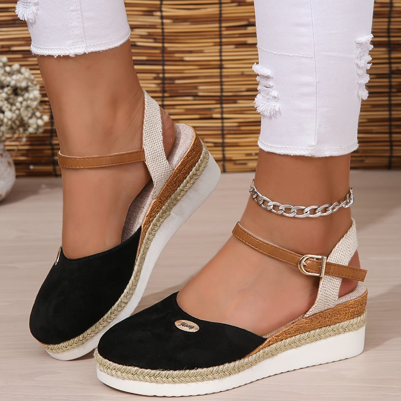 Zanira Women's Sandals – Chic and Comfortable Closed-Toe Wedge Sandals for Summer