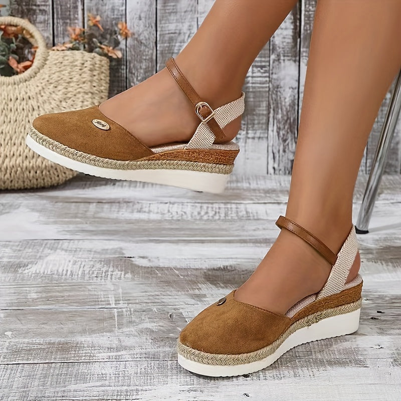 Zanira Women's Sandals – Chic and Comfortable Closed-Toe Wedge Sandals for Summer
