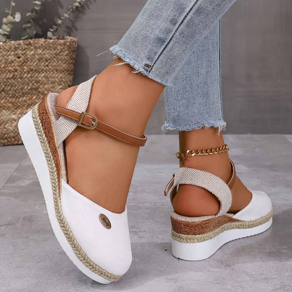 Zanira Women's Sandals – Chic and Comfortable Closed-Toe Wedge Sandals for Summer