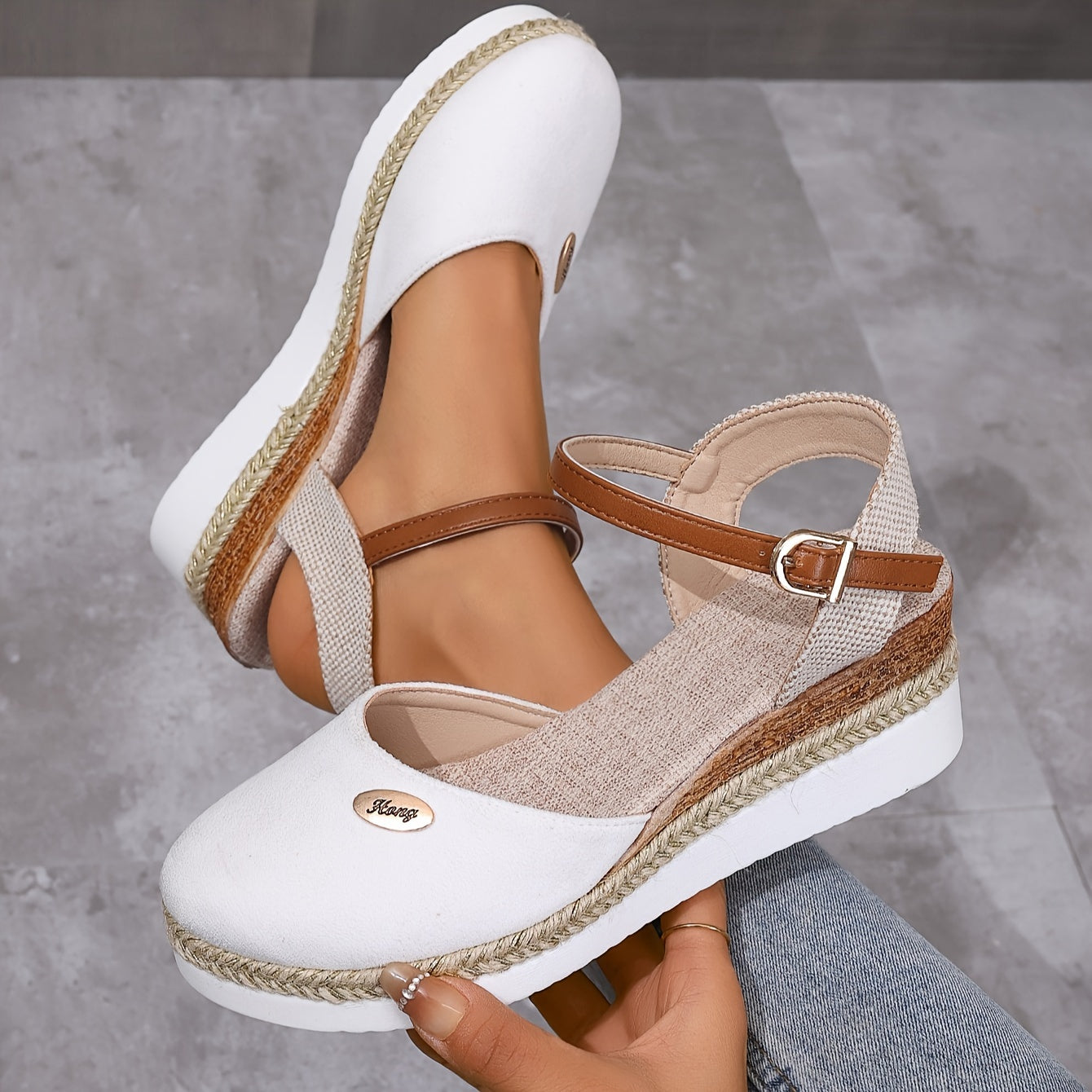 Zanira Women's Sandals – Chic and Comfortable Closed-Toe Wedge Sandals for Summer
