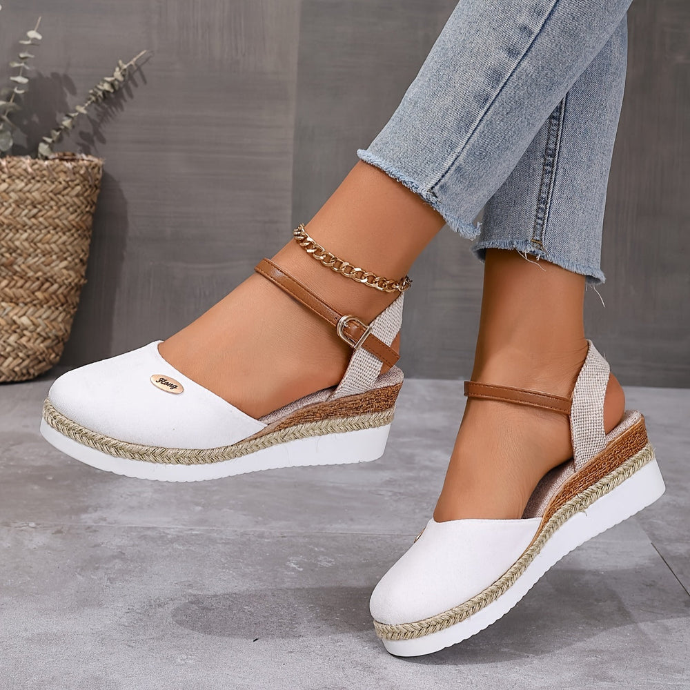 Zanira Women's Sandals – Chic and Comfortable Closed-Toe Wedge Sandals for Summer