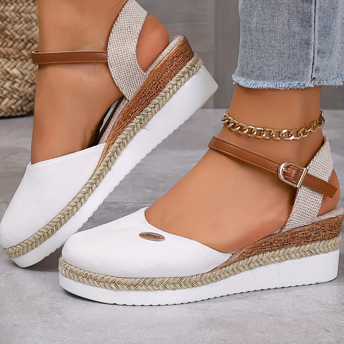 Zanira Women's Sandals – Chic and Comfortable Closed-Toe Wedge Sandals for Summer