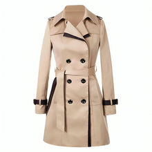 Kaira Trench-Coat Woman – Elegant Long Cut with Adjustable Belt & Button Closure