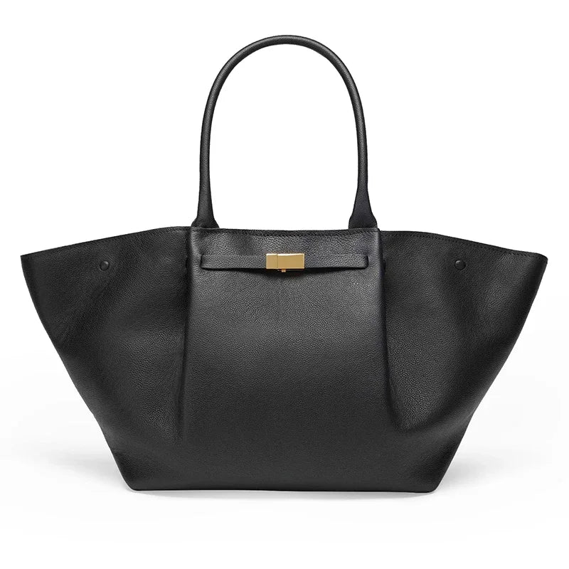 Celestina Women's Handbag – Elegant in Durable Vegan Leather with Golden Clasp and Large Space