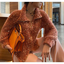 Sol Cardigan Woman – Elegant Comfortable & Sophisticated Sequin Sweater