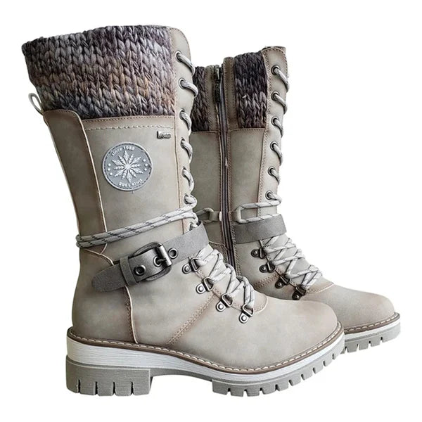 Kylee High Boots Women Winter – Elegant with Warm Insulation, Comfortable Lining & Zipper Closure