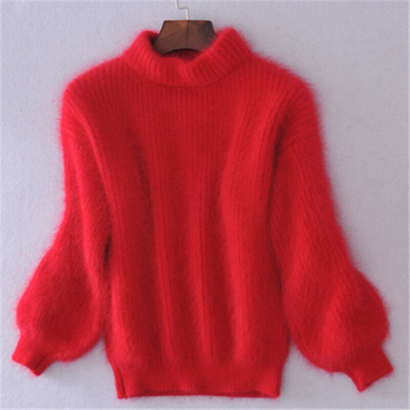 Emilie Women's Sweater – Loose Knitted Wool Sweater Comfortable & Elegant in Modern Style
