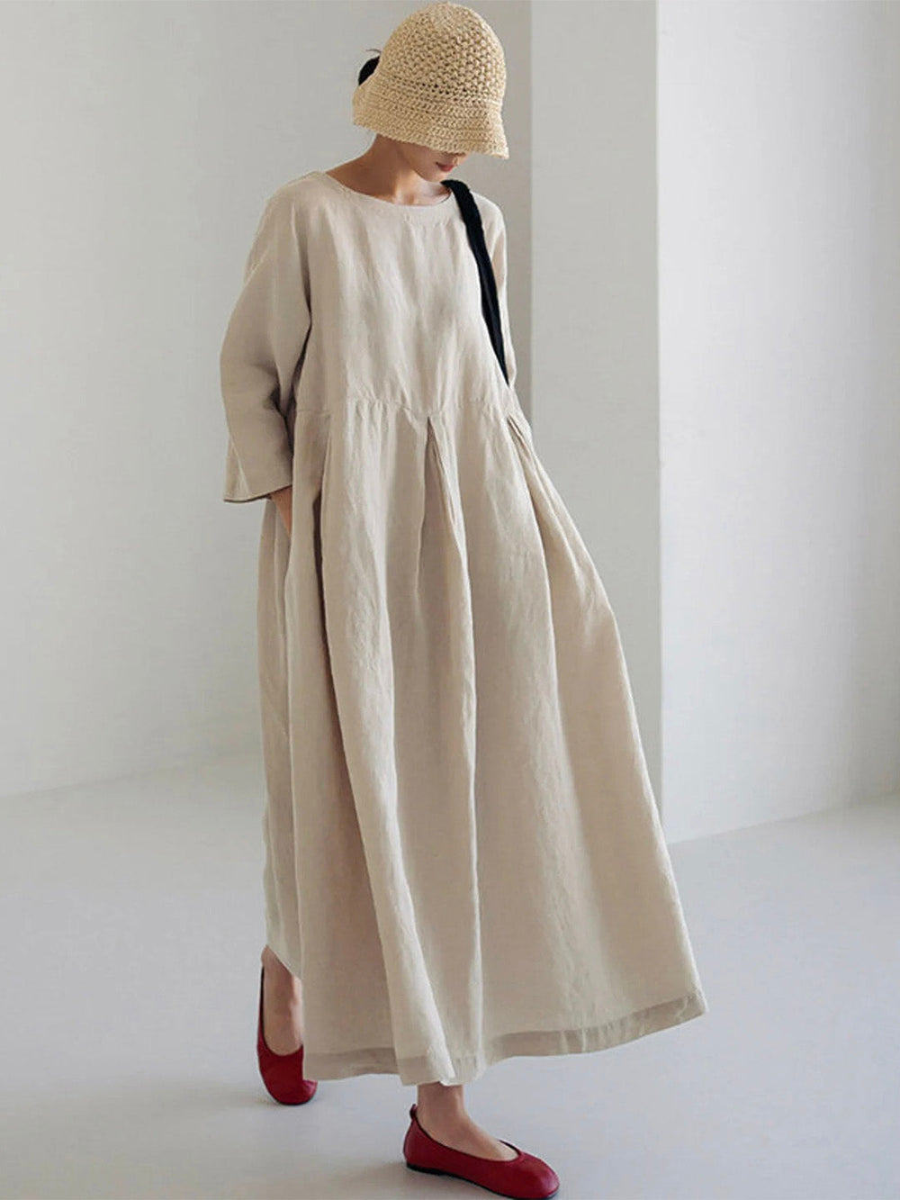 Cielo Robe Longue Femme – Light Linen, Natural Comfort & Elegant Minimalist Style