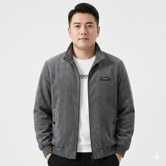 Luca Moretti | Ribbed Zip Jacket For Men