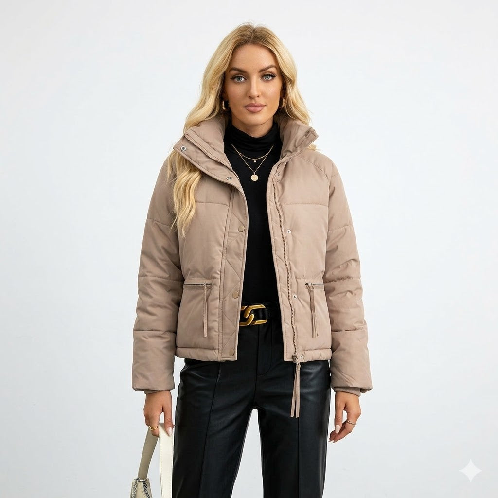 Camille Dubois | Cropped Quilted Puffer Jacket For Women