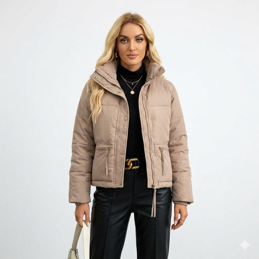 Camille Dubois | Cropped Quilted Puffer Jacket For Women