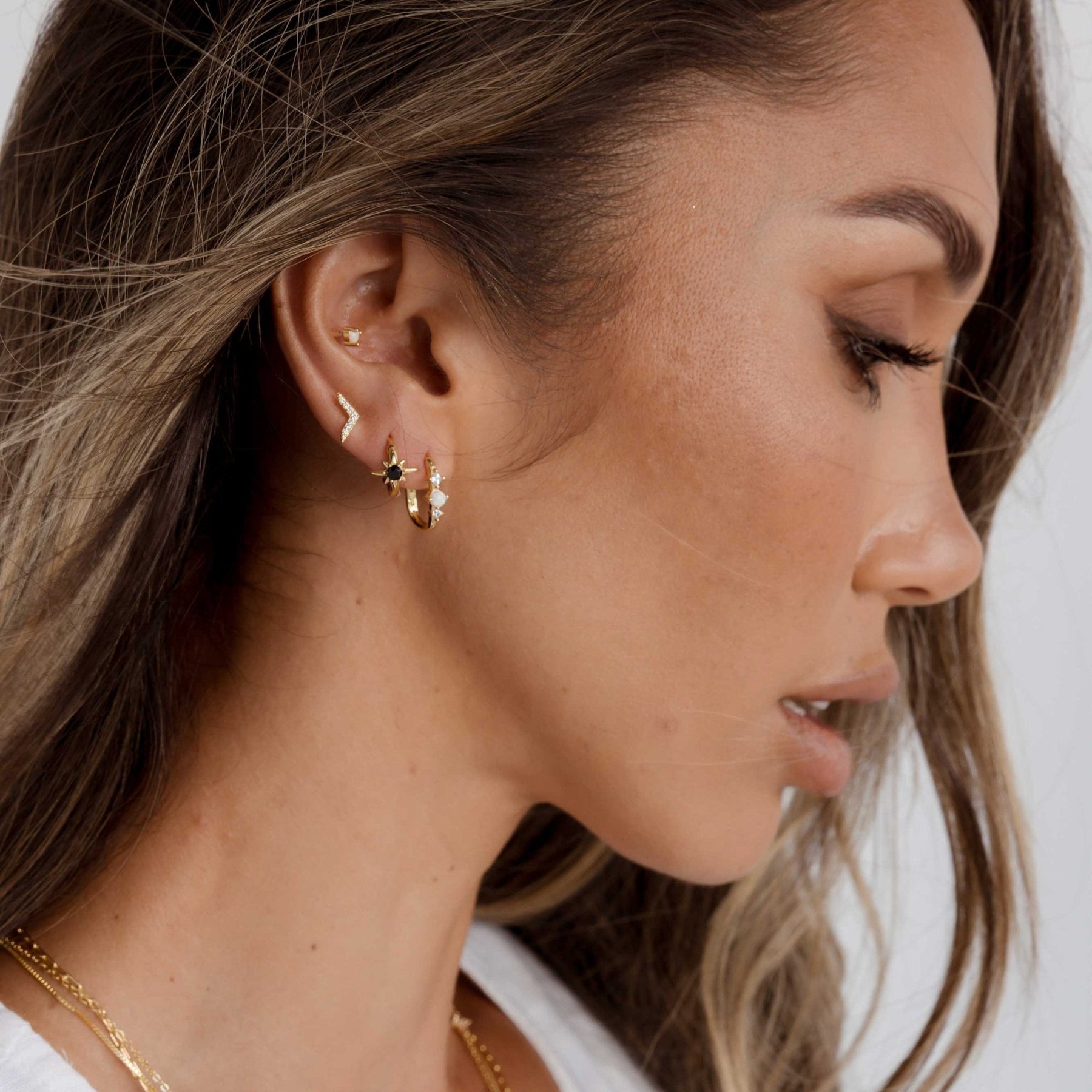 Accelerate Sapphire Stud Earrings
