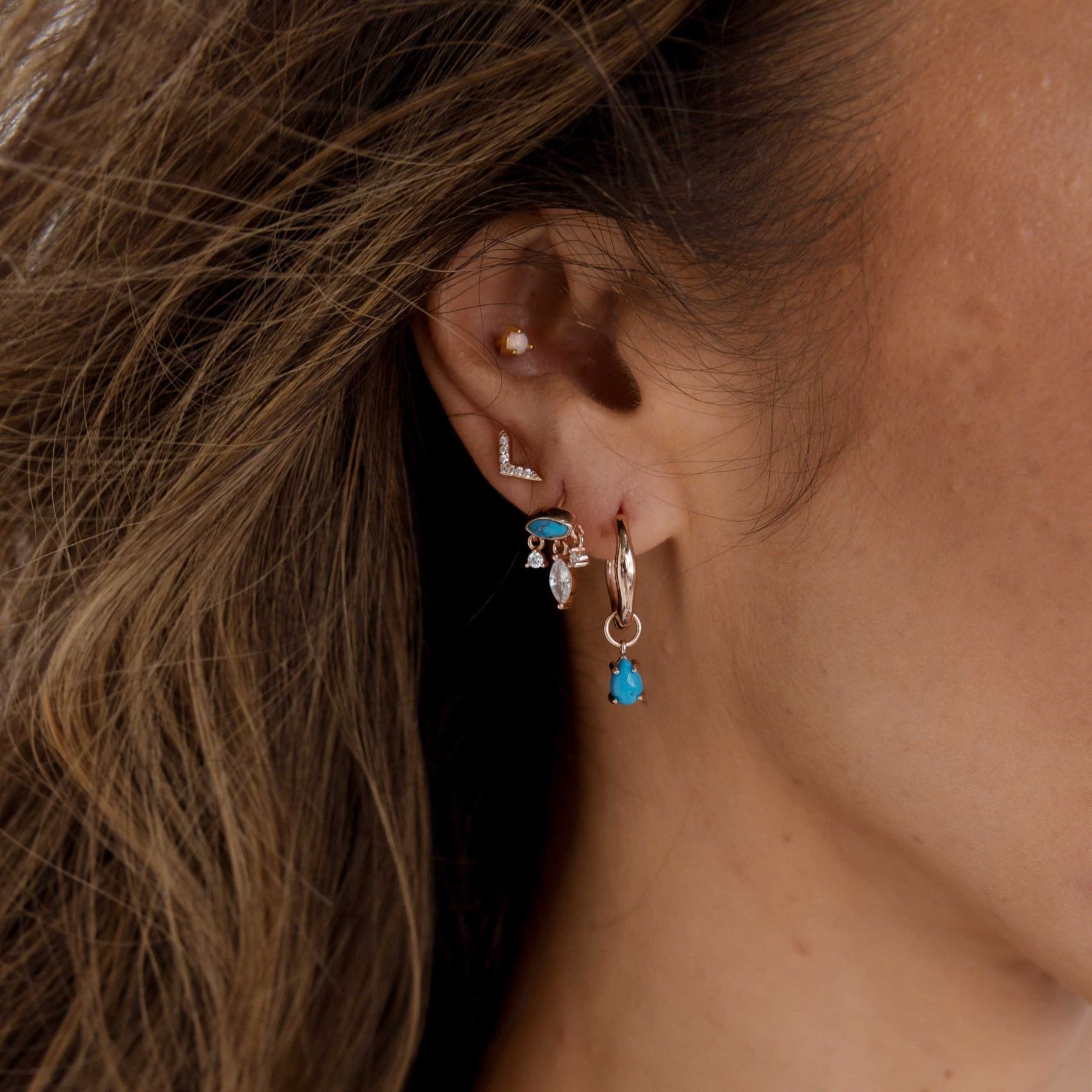 Accelerate Sapphire Stud Earrings