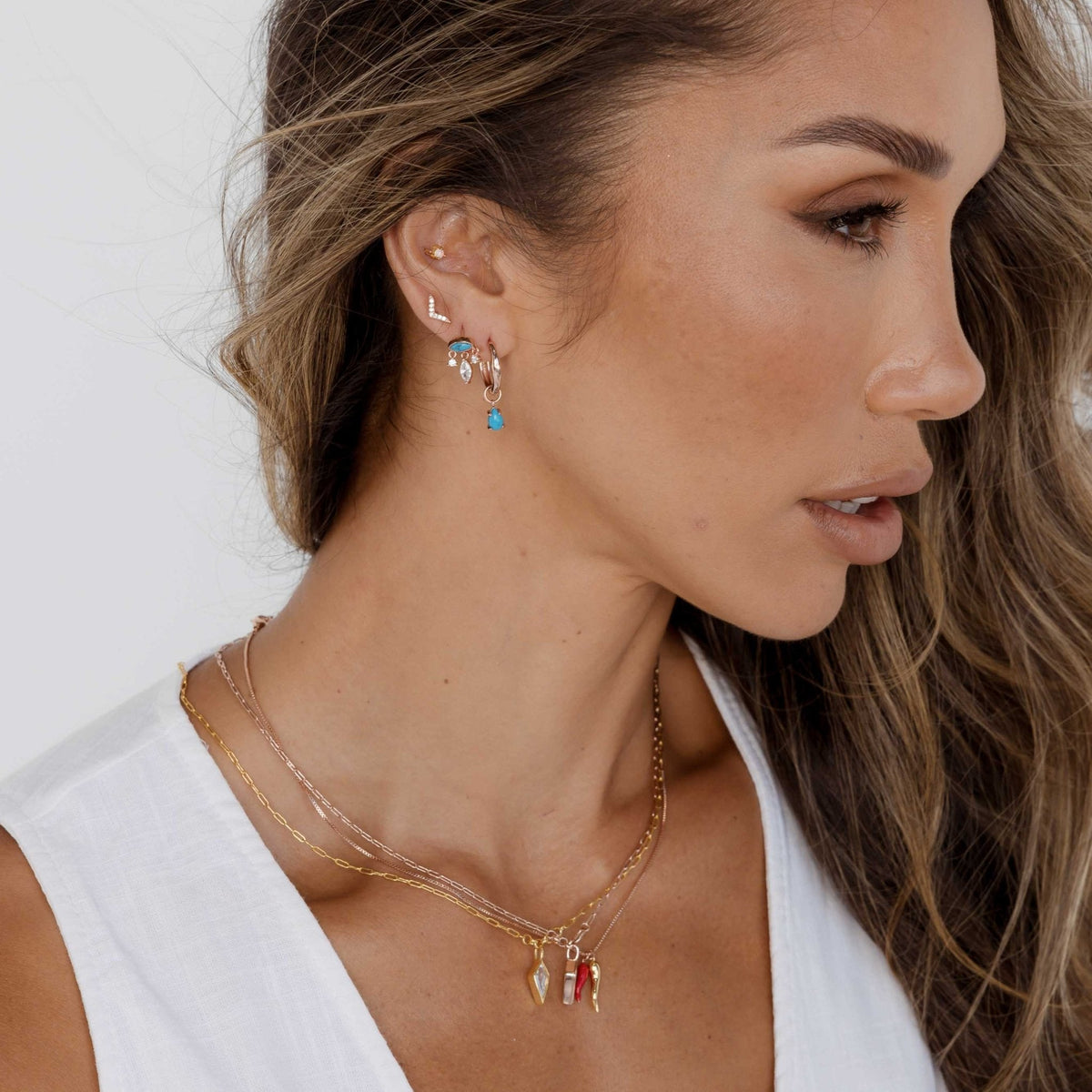 Accelerate Sapphire Stud Earrings