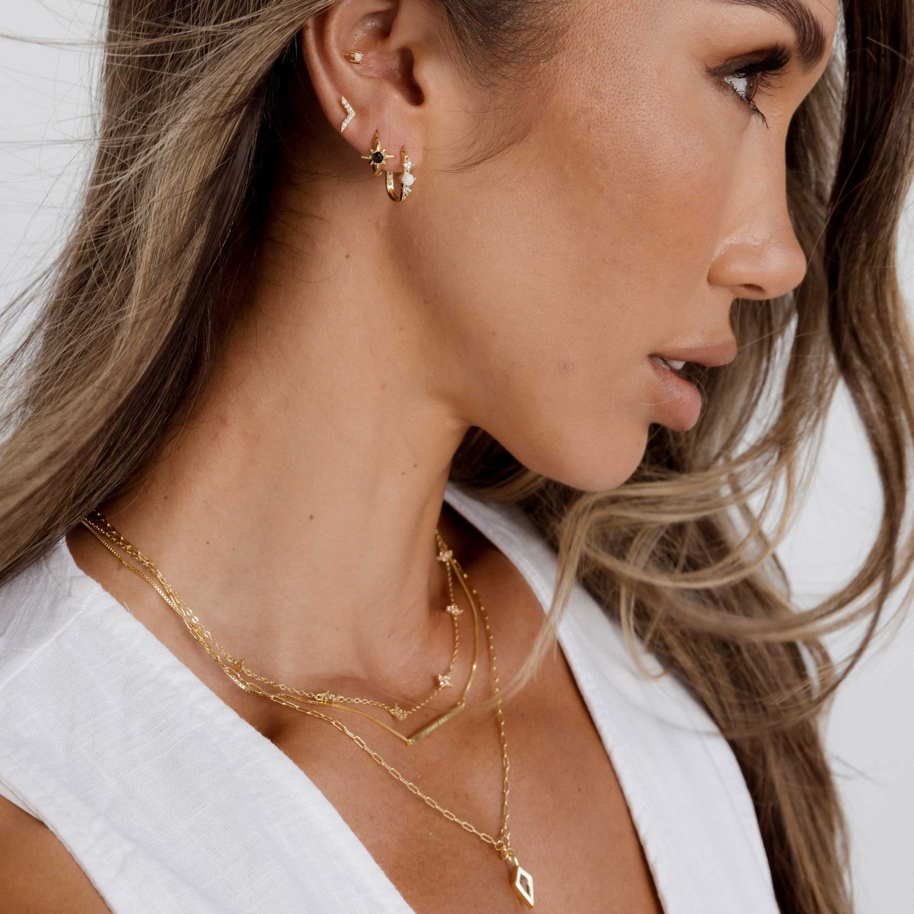 Accelerate Sapphire Stud Earrings