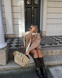 Amélie Woman Oversize Coat – Elegant Soft & Trendy Wool Coat for Winter