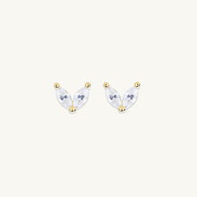 Angel Wings Sapphire Stud Earrings