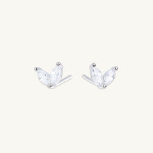 Angel Wings Sapphire Stud Earrings
