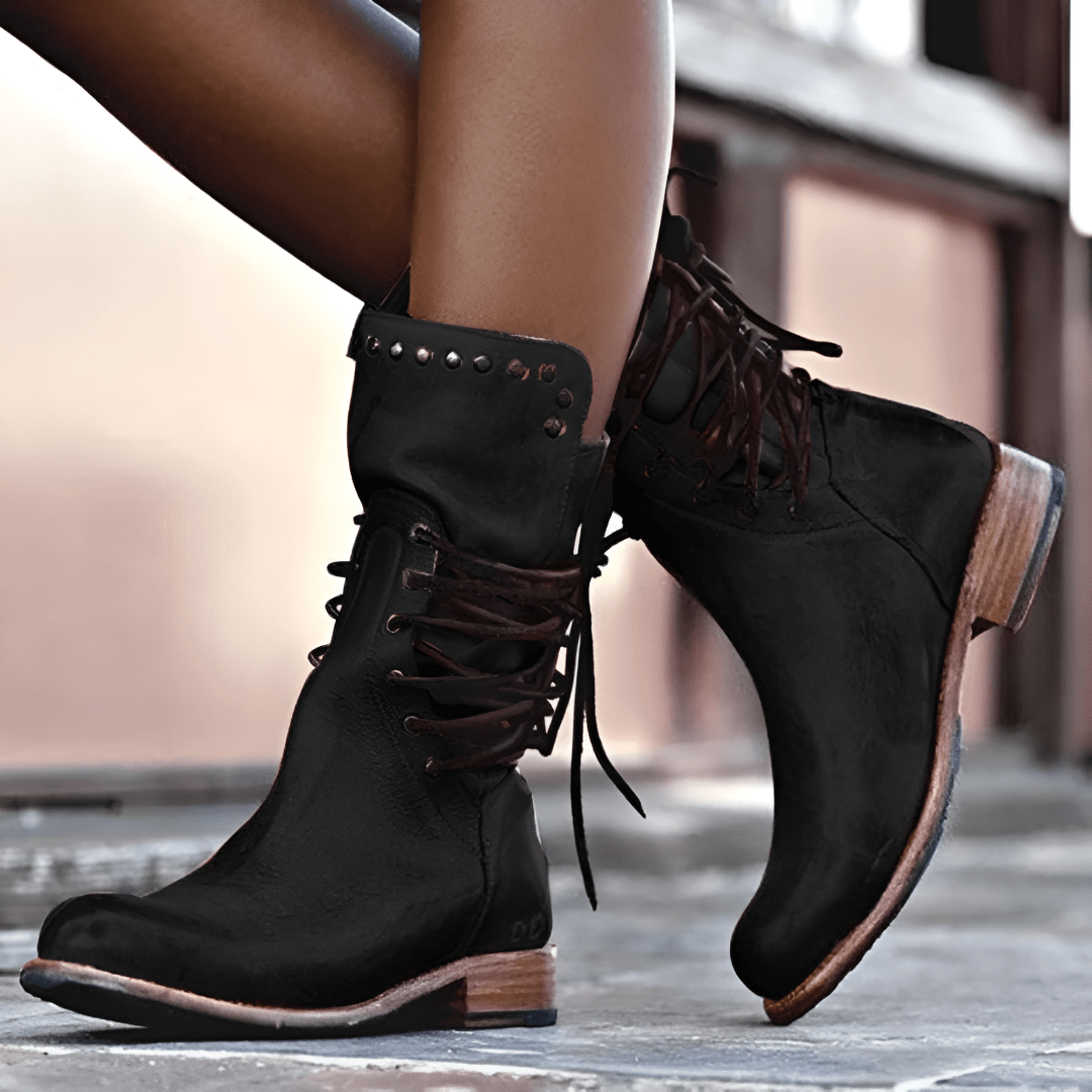 Alessia Women's Ankle Boots – Elegant & Durable Genuine Leather Boots with Chic Style