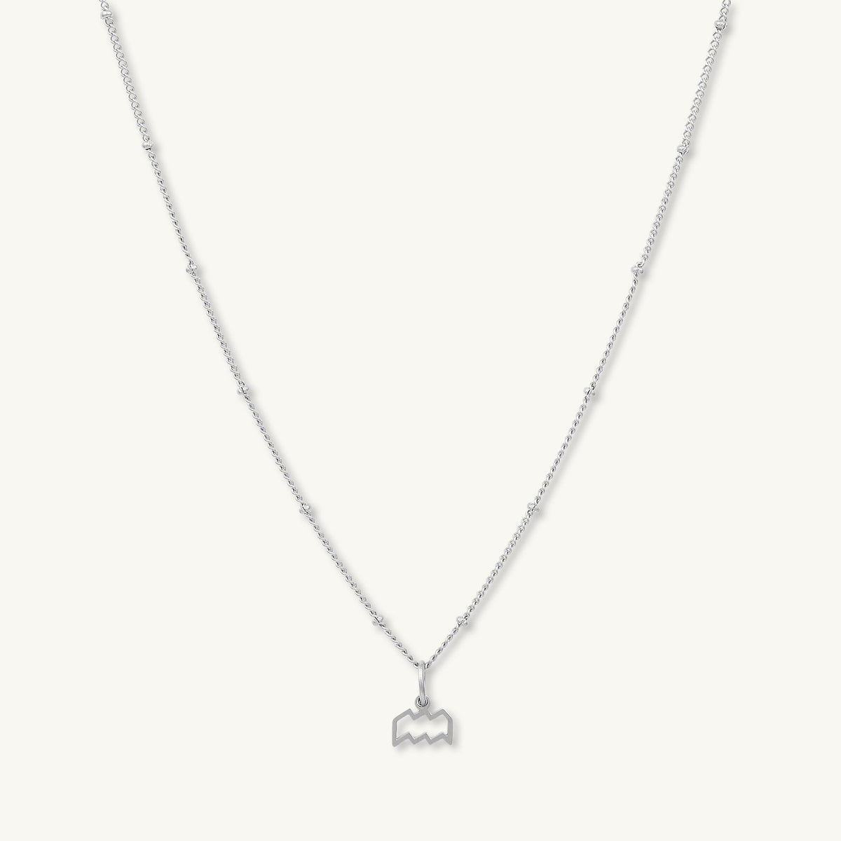 Aquarius Pendant Zodiac Star Sign Necklace