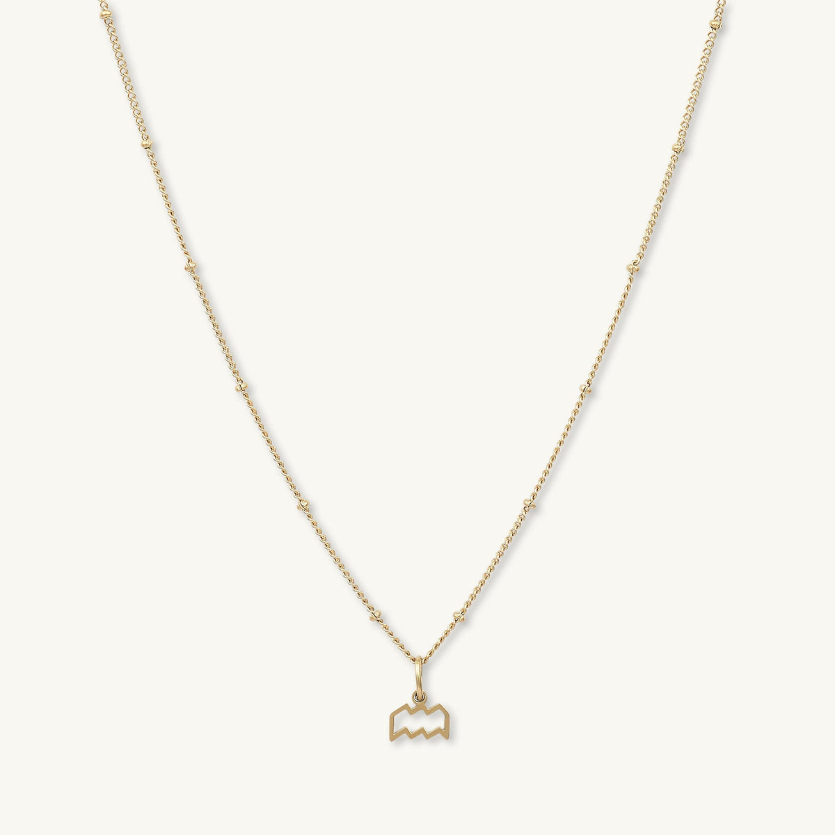 Aquarius Pendant Zodiac Star Sign Necklace