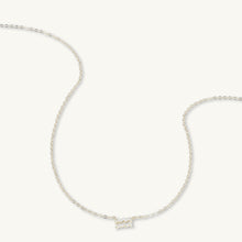 Aquarius Sapphire Charm Zodiac Star Sign Necklace